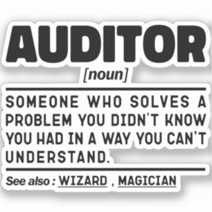 Auditor Noun Definition Company Worker Dad Funny