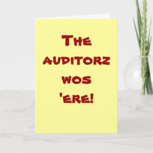 Auditor   Thank You   Auditing Graffiti Slogan Card