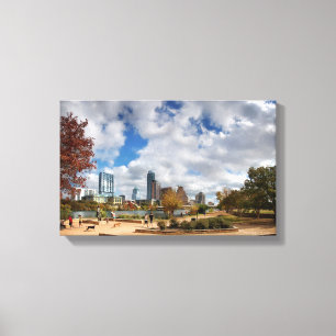 Auditorium Shores Downtown Austin Texas Fall 4 Canvas Print