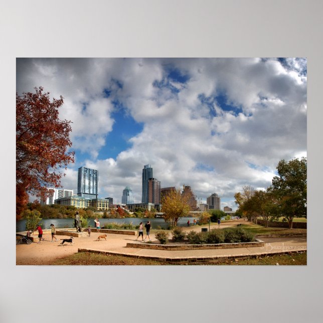 Auditorium Shores Downtown Austin Texas Fall 4 Poster (Front)