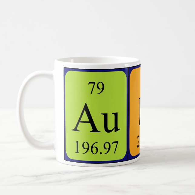 Audra periodic table name mug (Left)