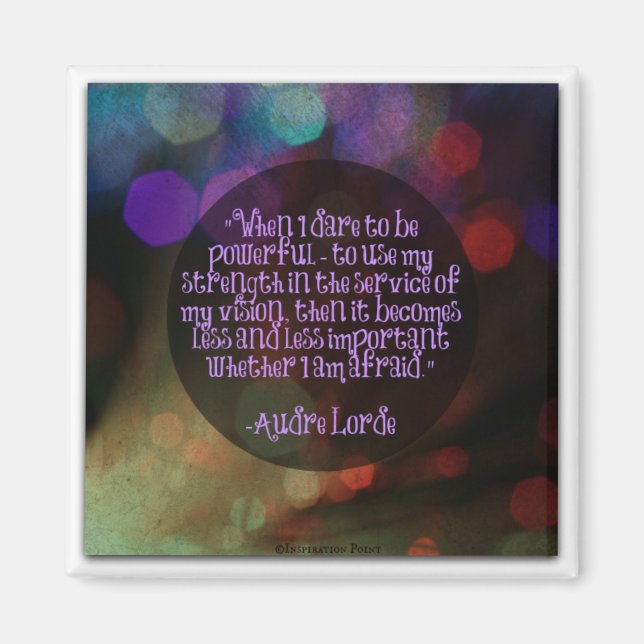 Audre Lorde Quote Magnet (Front)