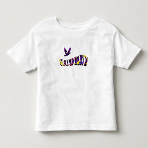 Audrey, Girls Name Text Made With Pansies,  Toddler T-Shirt