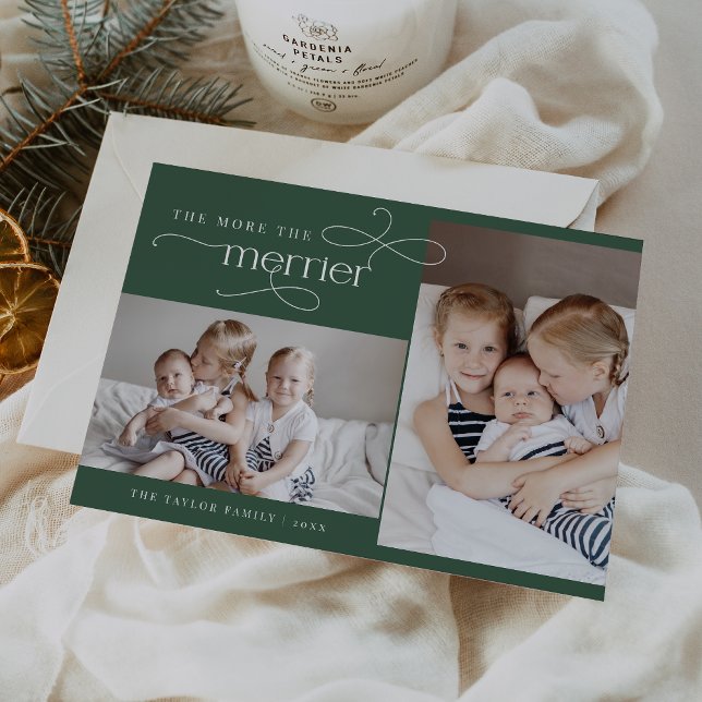 AUDREY Green Christmas Card Birth Announcement (AUDREY Green Christmas Card Birth Announcement)