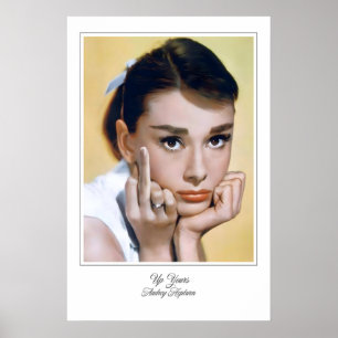 Audrey Hepburn 'Up Yours' Movie Poster Print