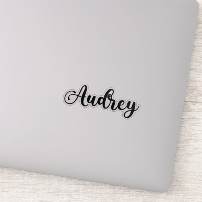 Audrey Name - Handwritten Calligraphy (Detail)