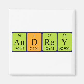 Audrey periodic table name magnet