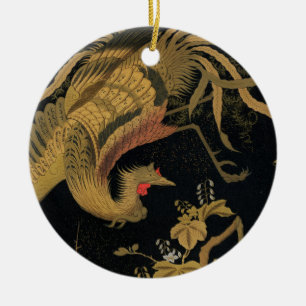 Audsley Mythical Howo Bird: 1884 Japanese Phoenix Ceramic Tree Decoration