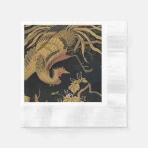 Audsley Mythical Howo Bird: 1884 Japanese Phoenix Napkin