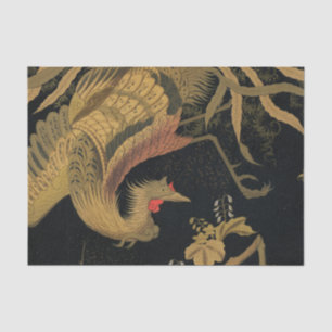 Audsley Mythical Howo Bird: 1884 Japanese Phoenix Tissue Paper