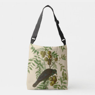 Audubon American Crow Black Bird Crossbody Bag