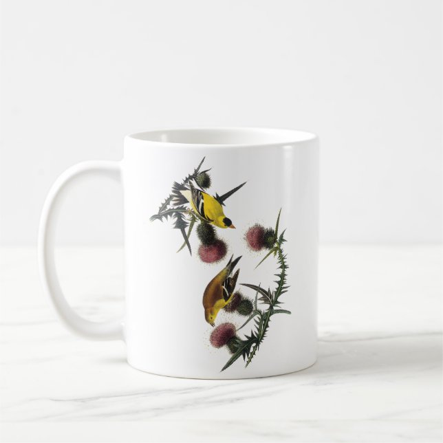 Audubon American Goldfinch Coffee Mug (Left)