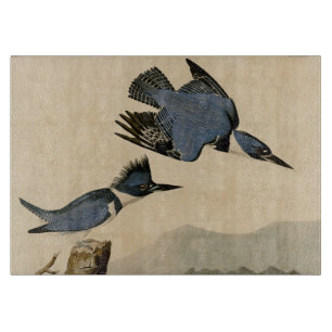 Audubon Belted Kingfisher Wildlife Bird Cutting Board
