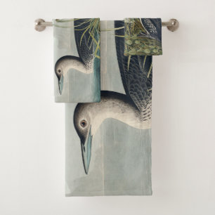 Audubon Bird Loon Diver Classic Bath Towel Set
