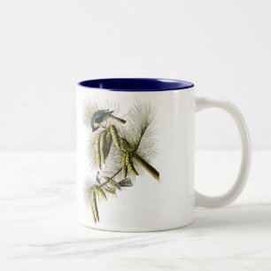 Audubon Bird Mug, Tufted Titmouse, 15 oz. Two-Tone Coffee Mug