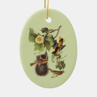 Audubon Birds Troupial Vintage Art  Ceramic Tree Decoration