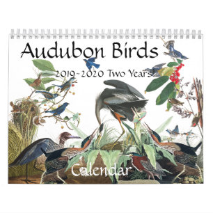 Audubon Birds Wildlife Animals 2019 2020 Calendar