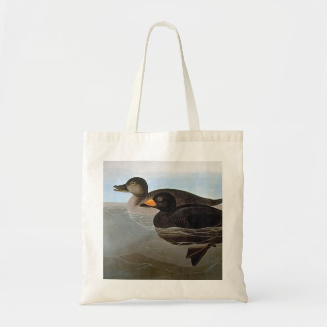 Audubon: Black Scoter Tote Bag (Front)