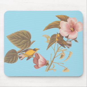Audubon Blue Winged Yellow Warbler Bird Mouse Mat