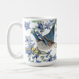 Audubon Bluebird Birds Narcissus Flowers Mug