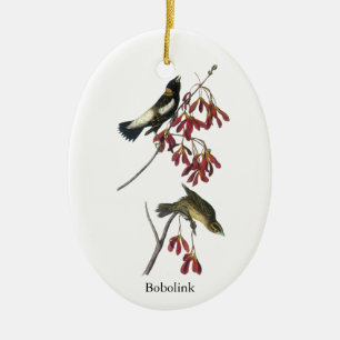 Audubon Bobolink Ceramic Tree Decoration