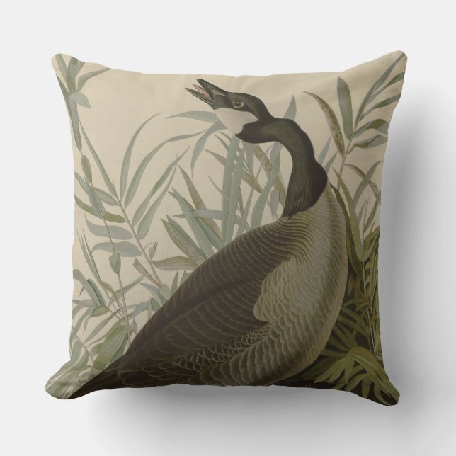 Audubon Canada Goose Wildlife Bird Cushion (Front)