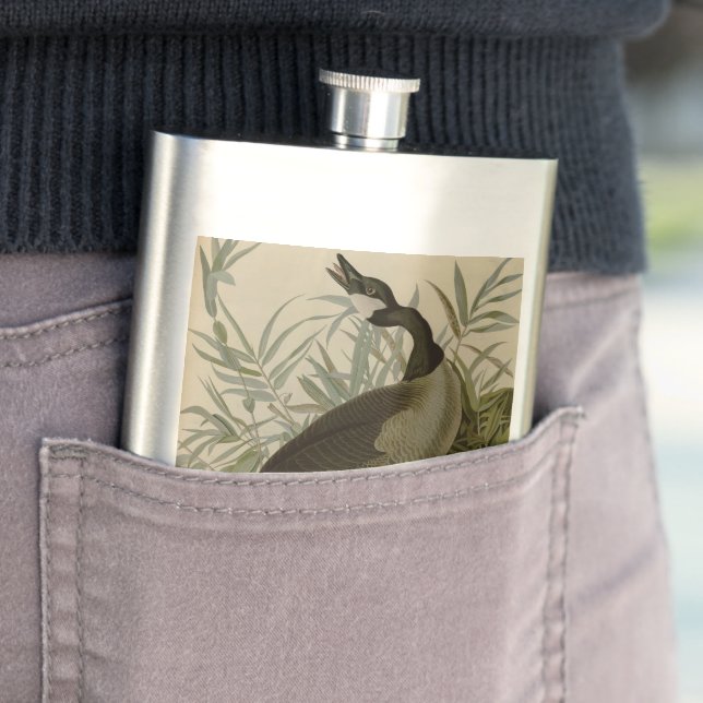 Audubon Canada Goose Wildlife Bird Hip Flask (In Situ)