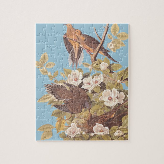Audubon Carolina Pigeon or Turtle Dove Jigsaw Puzzle (Vertical)