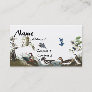 Audubon Collage Birds Wildlife Business Card