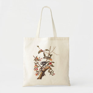 Audubon Downy Woodpecker Pair Vintage Art Tote Bag