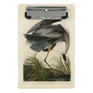 Audubon Great Blue Heron Marsh Bird Mini Clipboard