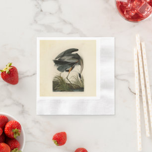 Audubon Great Blue Heron Marsh Bird Napkin