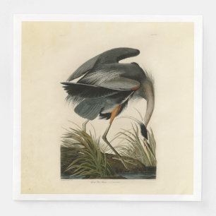 Audubon Great Blue Heron Marsh Bird Napkin
