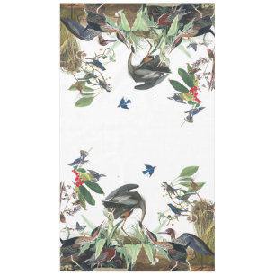 Audubon Heron Birds Songbirds Collage Tablecloth