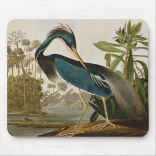 Audubon Little Blue Heron Mouse Mat