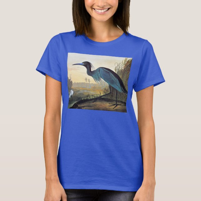 Audubon: Little Blue Heron T-Shirt (Front)