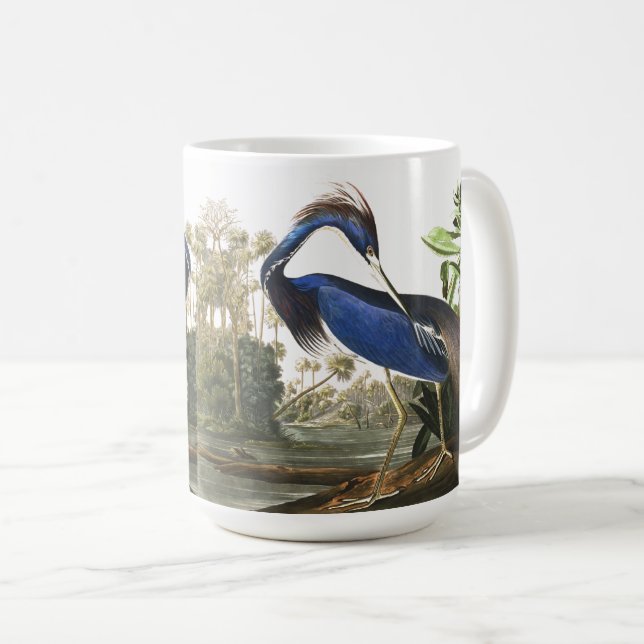 Audubon Louisiana Heron Bird Wildlife Animals Mug (Front Right)