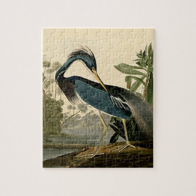 Audubon Louisiana Heron Birds America Art Jigsaw Puzzle (Vertical)