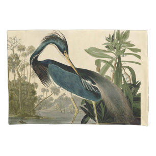 Audubon Louisiana Heron Birds America Art Pillowcase