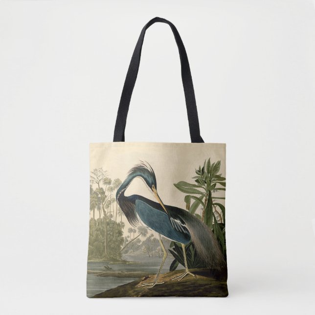 Audubon Louisiana Heron Birds America Art Tote Bag (Front)