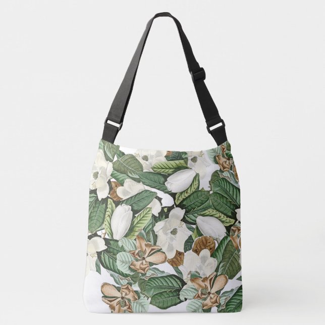 Audubon Magnolia Flowers Floral Tote Bag (Front)