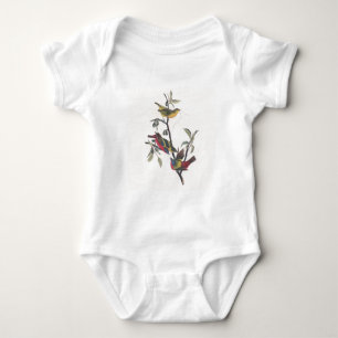 Audubon Painted Bunting Bird Wildlife Baby Bodysuit