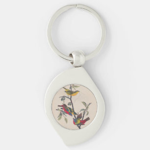 Audubon Painted Bunting Bird Wildlife Key Ring