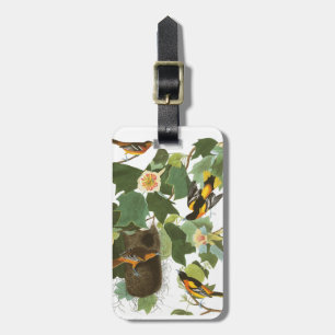 Audubon Plate 12 Baltimore Oriole Luggage Tag