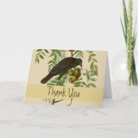 Audubon Purple Grackle Bird Print Vintage Botanic