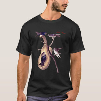 Audubon Purple Min North American Birds Education  T-Shirt
