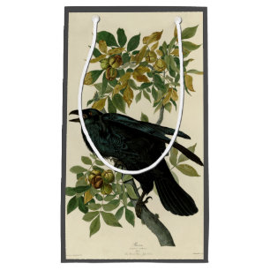 Audubon Raven Bird Classic Artwork Small Gift Bag