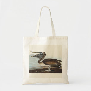 Audubon Seaside Brown Pelican Watercolor Painting Tote Bag