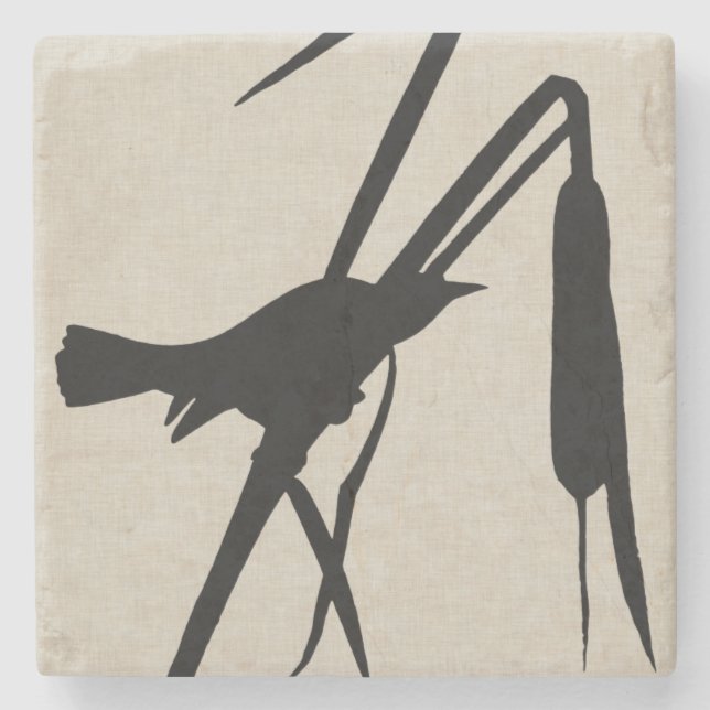 Audubon Silhouette II Stone Coaster (Front)