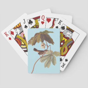 Audubon Swamp Sparrow Bird on Wild Mandrake Playing Cards